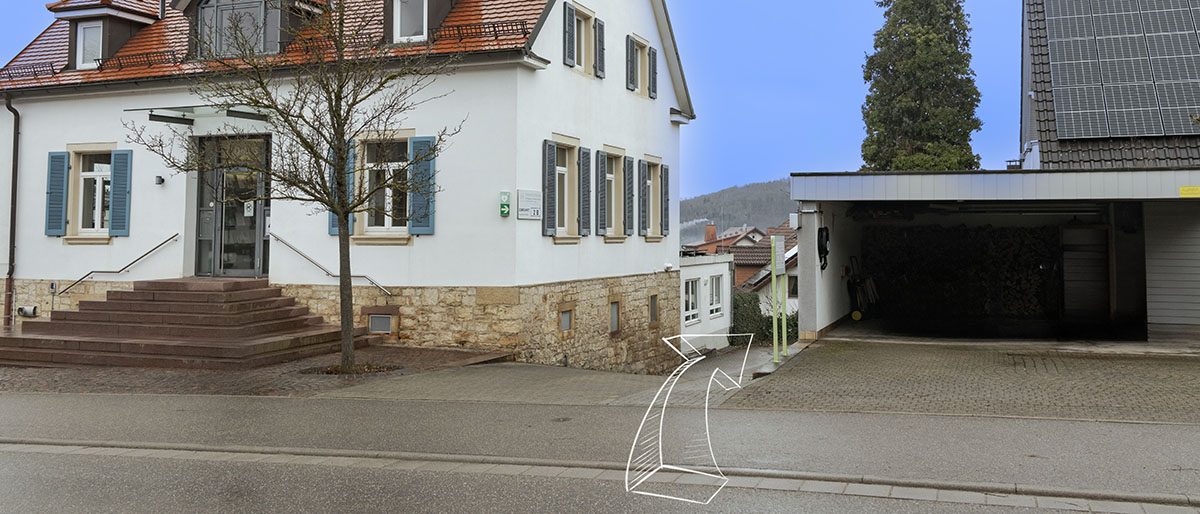 Blick von der Straße
